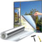 Laputaqua Film Miroir pour fenetr 80 x 400cm Anti UV Anti Regard avec Kit de Pose Film occultant Fenêtre Bon Effet Miroir Protection de la Vie privée pour Maison Bureau Magasin (Argenté, 80X400 (cm))