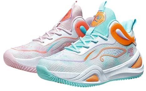 Generisch Sneaker da ragazzo per ragazze versatili da basket e scarpe da corsa per studenti, adatte per giocare su campi in cemento e per prestazioni sportive, Rosa chiaro., 38 EU