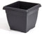 Prosper Plast Corinthian Square Planter/Flower Pot (45cm, Black)