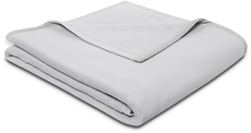 biederlack® Flauschige Kuscheldecke Pure Cotton I Made in Germany I Öko-Tex Made in Green I Wohndecke aus 100% Baumwolle in hellgrau I Couch-Decke 150x200 cm | nachhaltig produzierte Sofadecke