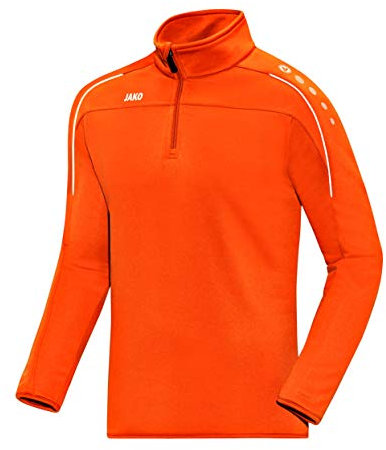JAKO Herren Ziptop Classico, Neonorange, M