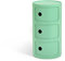 Kartell Componibili Bio, Mobile Contenitore 3 Elementi, Verde