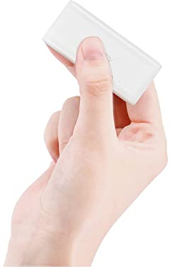 Auskang Power Bank USB C 5000mAh Super Mini External Battery only 98g Lightweight with USB C Input & Output, Small Portable Charger for Smartphone, Bluetooth Earbuds, Camera, etc. (White)