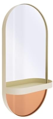 Remember Wandspiegel mit Ablage 'Creme'
