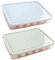 Caja de Almacenamiento de Huevos, 2 Piezas Hueveras de Plastico, Hueveras para Frigorifico 24 Huevos, Bandeja Huevos Nevera con Tapa, Huevera Nevera Apilable para Refrigerador, Cocina, Picnic Camping