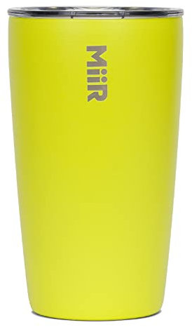 MiiR, Becher, vakuumisoliert, Edelstahl mit Schiebedeckel, Becherhalter kompatibel und BPA-frei, Spark, 350 ml