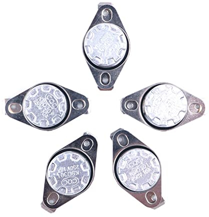 DollaTek 5-Pack KSD301 Interruttore di controllo termico termostato 45 gradi centigradi 250 V 10 A Interruttore di temperatura termostato normalmente chiuso NC