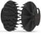 BEAUTAIL Kopfhaut Massagebürste, Shampoo Haarbürste, Kopfbürste aus Silikon für Peeling, Kopfmassage, Schuppenentfernung, Haarwuchs, Pflege Haarwurzel, fit für Frauen Männer Haustier, 1 Stück, Schwarz