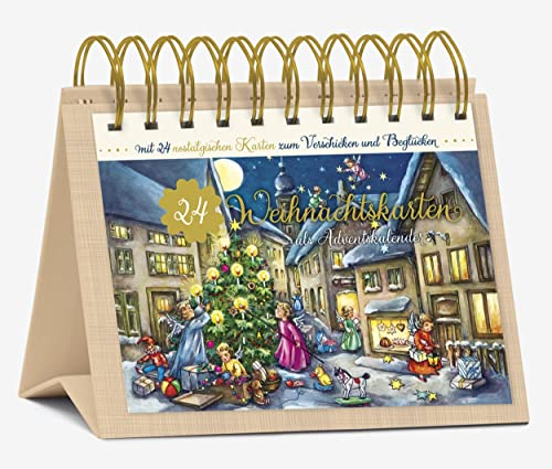 Tisch-Adventskalender 24 Nostalgische Weihnachtskarten