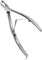 FERYES Coupe-cuticules professionnel 2 en 1 avec poussoir, pince à cuticules à mâchoire complète de 6 mm, outil de retrait de cuticules en acier inoxydable, miroir argenté