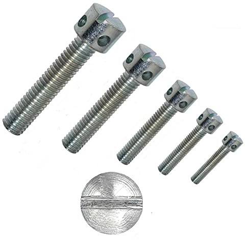 irsa24 50 Stück Kreuzlochschrauben mit Schlitz M 5 x 20 mm DIN 404 Edelstahl A1 1.4305 Zylinderkopf Schrauben