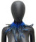 MoreChioce Gothic Federkragen Halsband, Natürlichen Feder Halsband Federboa Choker Kragen Halloween Schal Cape für Frauen und Mädchen Party Glamour Kostüm Party,Navy blau