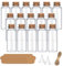 Yagaspantery 16pcs 10ml Petite Bouteilles en Verre, bouteilles de souhaits,Pot a Epices avec bouchons en liège pour mariages ou anniversaires,la décoration de DIY
