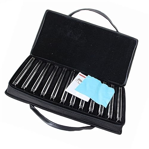 Tremolo-Mundharmonika, 12-teilig, 24 Löcher, Alle Melodien, Harmoica-Set Mundharmonika Musikinstrument