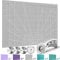 Miuzei Rotary Cutter Set: A2 Cutting Mat, 45mm Fabric Cutter, Self-Healing Craft Mat, Quilting Kit, Suitable for Cutting Fabric, Sewing, Leather, and Paper Gray
