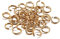 300 Stück Metall Biegeringe,Farbiger Aluminiumring Spaltringe Offener Ring,Ösen zum Basteln,Verbindungsstück für Schmuck,für DIY Basteln Schmuckherstellung Halsketten Armbändern,Hell Gold,1x10mm