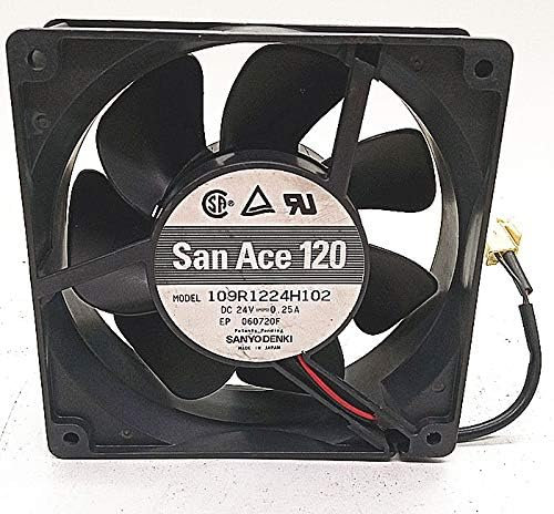 for San Ace 120 24V 109R1224H102 120mm 0.25A 12038 2-Wire Frequency Converter Cooling fan