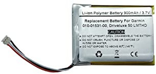 3,7 V 900 mAh Batteria GPS di ricambio per Garmin 010-01531-00, Driveluxe 50 LMTHD, 361-00056-21