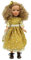 FOLK Pepa's Original Puppe, 41 cm, Kollektion Vidal Red Dolls mit Sommersprossen und bedrucktem Kleid