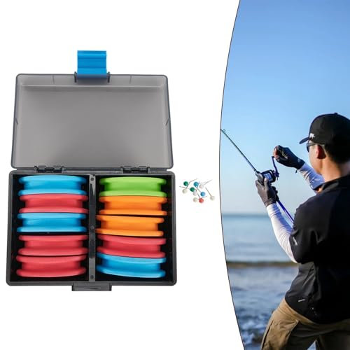 Gdfnmogo 20pcs, Eva Foam Fishing Line Winder Organizers Rig Winders, With Quality Pins Storage Box Rig System, Portable Sea Fishing Accessories