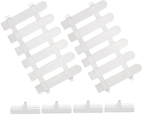 Toyvian 1Ensemble Clôture de Jardin PVC de Panneaux Rectangulaires Bordure Décorative pour Fleurs Terrains Idylliques