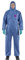 Ansell AlphaTec 1500 Model 138, Disposable Work Overall with Hood, Chemical Protection Type 5/6, Water Repellent Coverall Suit, Industrial Safety Workwear, Men Women, Blue, Size 2XL (1 Unit)