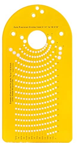 Nicoone Circolo taglio Jig, cerchio taglio Jig per tuffo router taglio cerchi da 2-1/4 a 18-3/16