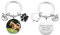 Zysta Personalisierte Schlüsselanhänger mit Gravur Hund Katze Pfote Memorial Anhänger Haustier Keychain Andenken Souvenir Geschenke für Damen Herren
