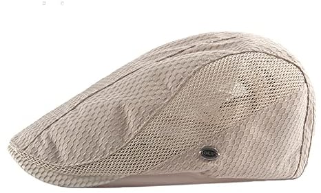 YAMEE Schiebermütze Herren Barett Sommer atmungsaktive Mesh,Sonnenhut Damen Sommer Hut Kappe,Flatcap Barette Cap Größe 55cm-59cm