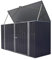 Panana Large Galvanized Metal Garden Shed Bike Unit Storage Tools Bicycle Storage 225x88x125cm