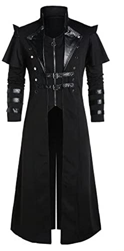 für Herren Retro Renaissance Gothic Viktorianischen Steampunk Frack Jacke Mittelalter Viktorianisch bestickt Smoking Uniform
