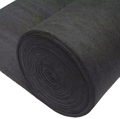 QNBDA Graphit-Kohlenstoff-Filz Hochtemperatur-Kohlefaser for Kontamination Adsorption Reinigungsschild Schlacke Feuerfilz, 100 x 100 cm (Size : Thick2mm)