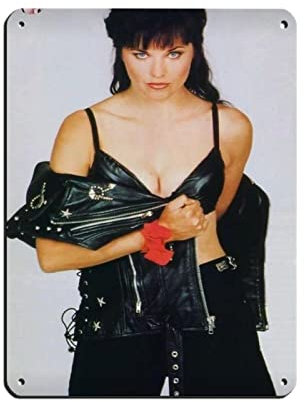 Schauspieler Lucy Lawless Leinwandposter (1) Blechschild Vintage Metall Pub Club Cafe Bar Home Wandkunst Dekoration Poster Retro 30 x 40 cm