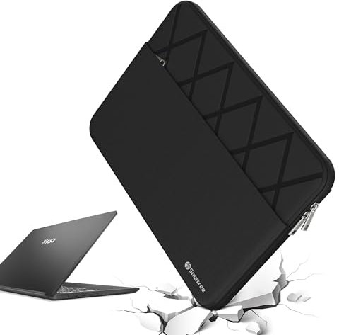 Smatree Custodia protettiva per laptop da 15,6 per MSI 15.6 Modern 15 H C13M/B13M, per Modern 15 B7M/B13M/B12M, Prestige 15 A11SC/A10SC, custodia protettiva con tasca, cerniera YKK, design antiurto
