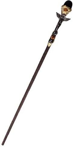 Hjatirace Crystal Wands Witch Craft, Natural Crystal Stone Magic Stick Wand, Witch Wizard Cosplay Wand, Handmade Natural Crystal, Magic Stick Wand, Easy to Use, Portable for Cosplay Costume Accessory