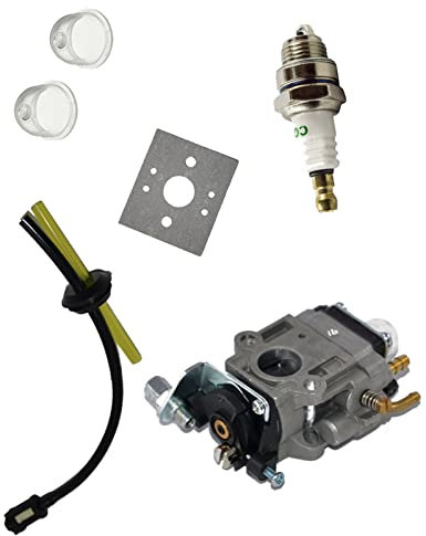 Wivplex Carburetor Fuel Hose Spark Plug Kit 23-26CCM, for Einhell, for AL-KO, Atika, for Fuxtec, Brushcutter Hedge Trimmer spark plug for 4-stroke mower