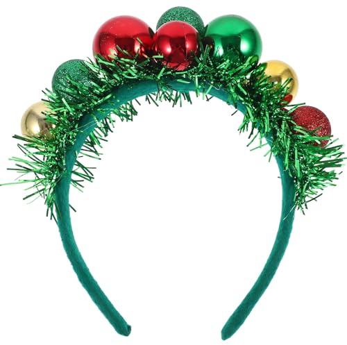 Healeved Bandeau de Noël, Serre-tête Orné D'une Boule, Accessoire de Coiffure pour Les Fêtes de Noël