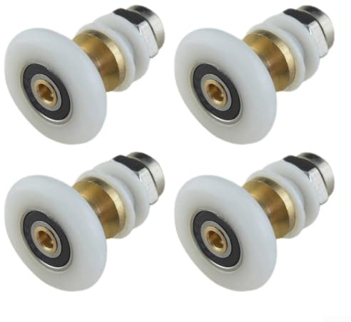 Ersatzrollen für Duschtüren, für leisen und effizienten Gebrauch im Badezimmer (G16–25,5 mm-0031), 4 Stück