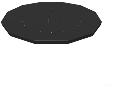 Pool-Bodenabdeckung, wasserdichte Abdeckplane für unter dem Pool, Bodenplane mit Farbkasten für Schwimmbäder (366 cm)