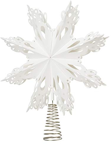 Broste Copenhagen Christmas Dekostern Snowflake aus Papier in der Farbe Weiß, Durchmesser: 30cm, 70080350
