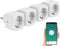 Luminea Home Control Smart Plug: 4er-Set WLAN-Steckdosen, Apple-HomeKit-zertifiziert, Sprachsteuerung (Steckdose Alexa, WLAN-Steckdose App, Tischsteckdose)