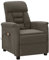 Massagesessel Dunkelgrau Wildleder-Optik