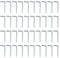Ganci a Vite 100 pezzi Ganci ad angolo retto Viti Ganci a forma di L in acciaio inossidabile Gancio a L M4 x 40 mm Ganci Avvitabili Viti Viti Angolari a Forma di L Gancio Viti