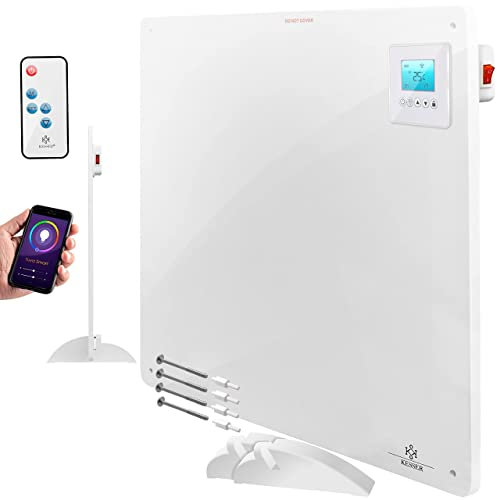 KESSER® 3x Infrarotheizung mit Fernbedienung ✓ LCD-Display Digital ✓ Timer ✓ Wandheizung ✓ Infrarot ✓ Heizung ✓ Heizkörper | Heizpaneel | Inkl.Standfüßen NEU | 425 Watt