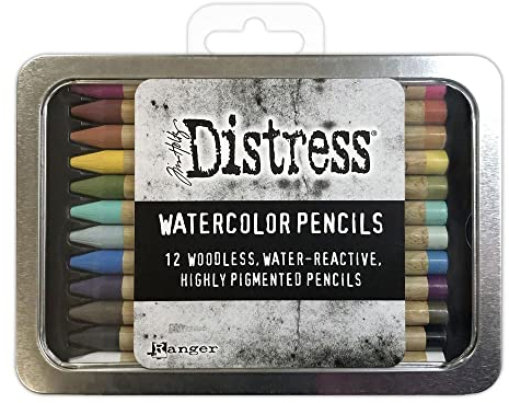 Ranger Tim Holtz Distress Watercolour Pencils Set 1-12 pcs