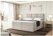 MEBLINI Boxspringbett mit Bettkasten - Gepolstert Doppelbett mit Matratze und Topper - Polsterbett mit Stauraum - Bett mit Kopfteil - Stauraumbett - KYLIAN - 180x200 - H4/Beige Webstoff