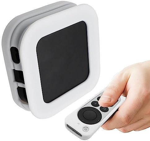 Generic AppleTV 4K 2022 Remote Skin Case - White - Apple TV Accessory - Remote Control Cover - Reinforced Protection - Compatible with Apple TV 4K (2022), Apple TV (2022)