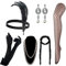 DRESHOW Damen 1920er Accessoires Set Flapper Kostüm Gatsby Feder Lange Halskette Handschuhe Stirnband Funkelnde Ohrringe