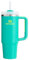Stanley Quencher H2.0 FlowState vakuumisolierter Becher aus Edelstahl mit Deckel und Trinkhalm, für Wasser, Eistee oder Kaffee, Smoothie und mehr, tropisches Türkis, 887 ml