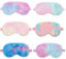 Soleeya 6 Stück Schlafmasken Set, Schlafmaske Kinder Schlafmaske Weich Plüsch Süße Schlafmaske Mädchen Bequem Plüsch Augenmaske Schlafmaske Lustig Schlafmasken für Kinder Mädchen